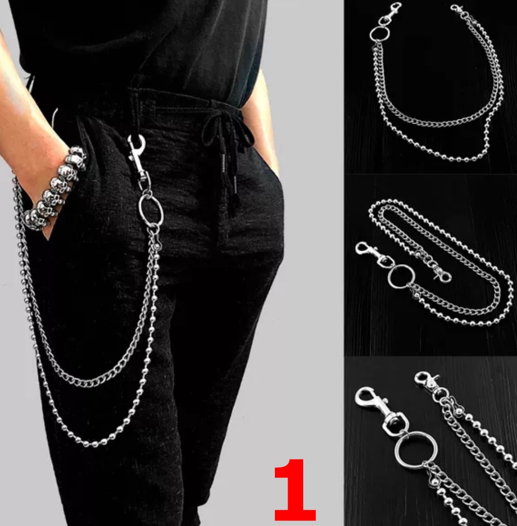 [Hoàn Tiền 15%] [HCM]Dây Xích Chain Móc Quần Unisex Nam Nữ