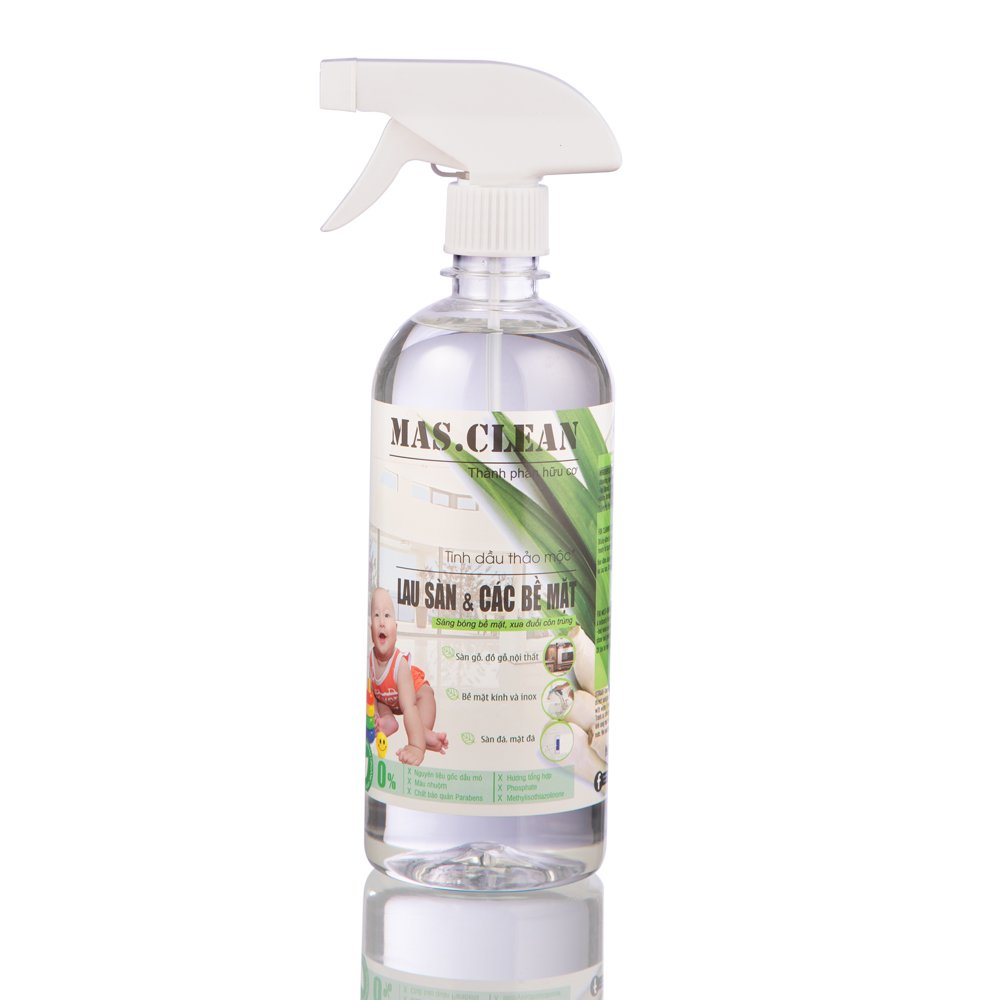 [HCM]Nước lau đa năng hữu cơ Mas.Clean - chai 635ml