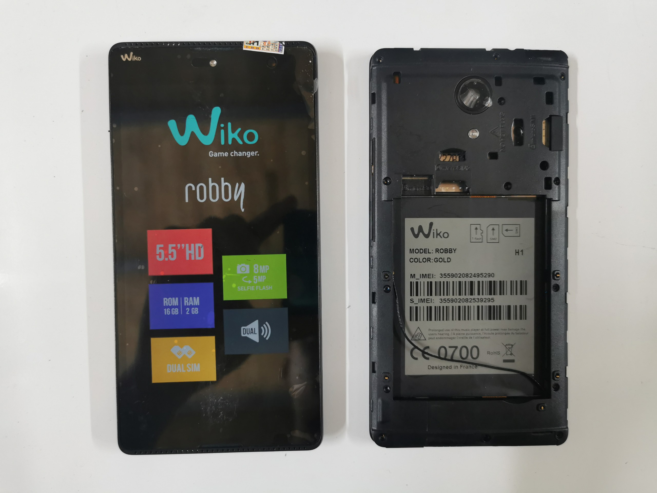 Bộ màn hình wiko robby zin máy zin khung