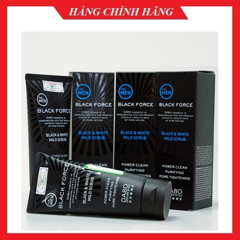 Sữa rửa mặt cho nam dành cho da dầu nhờn, da mụn, thâm xạm DABO FORCE MEN Hàn quốc 120ml/Hộp- Mỹ phẩm chính hãng giá rẻ