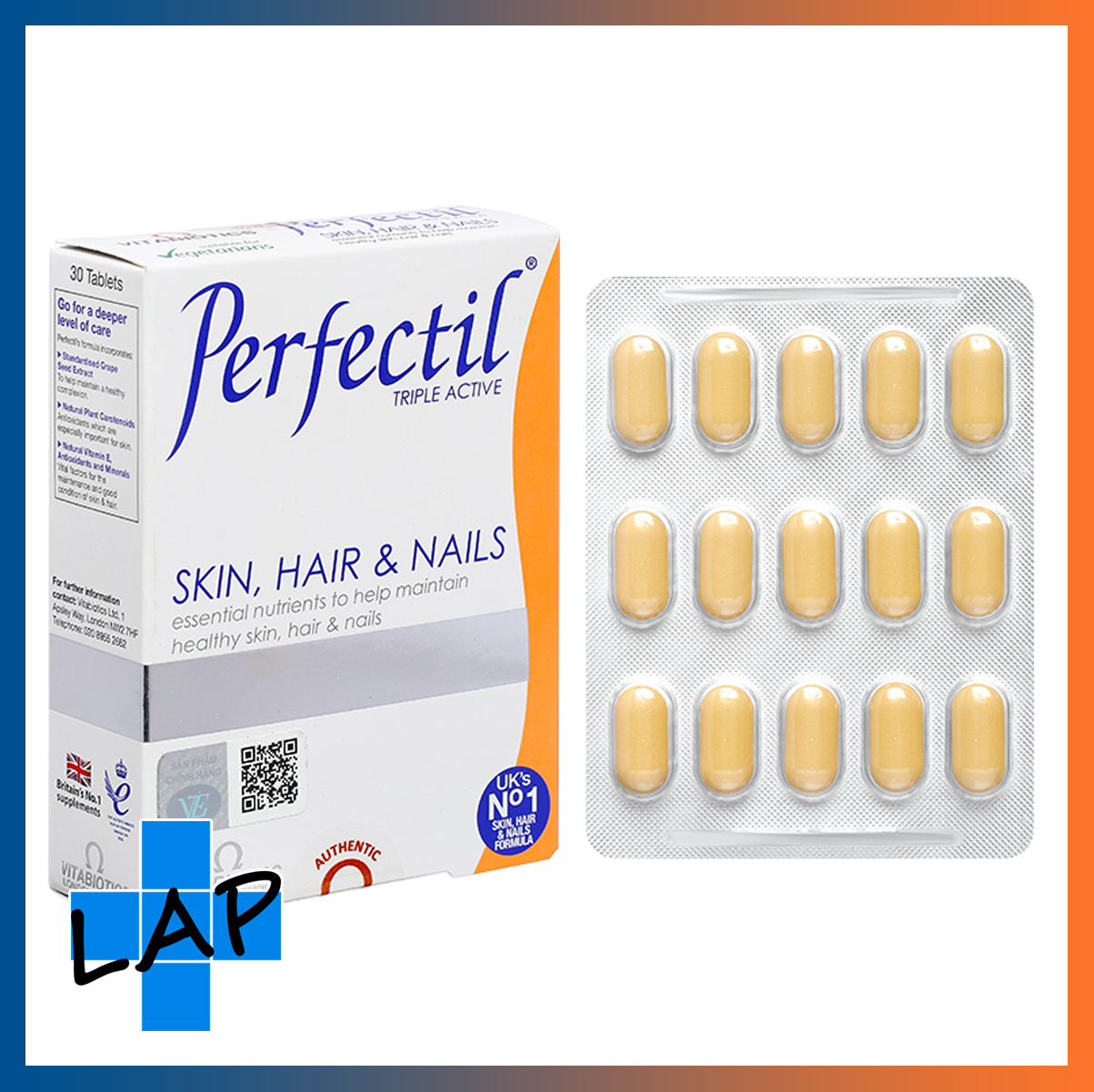 PERFECTIL (Hàng nhập khẩu) - Viên uống hỗ trợ làm đẹp da, tóc, móng chắc khỏe.