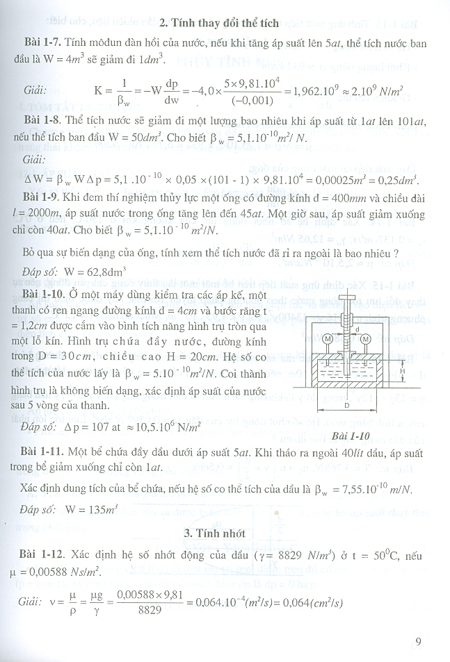 Bài Tập Thủy Lực - Tập 1