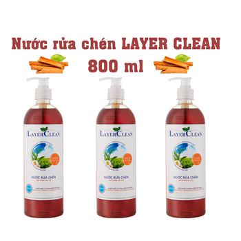 Nước Rửa Chén Hữu Cơ Layer Clean Hương Quế 800ml