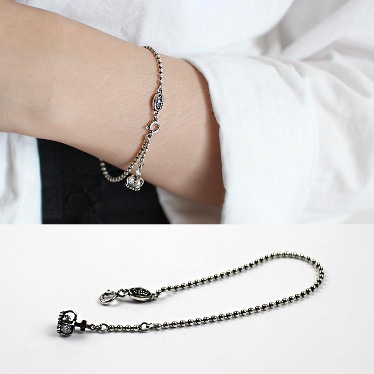 Lắc tay bạc vương miện