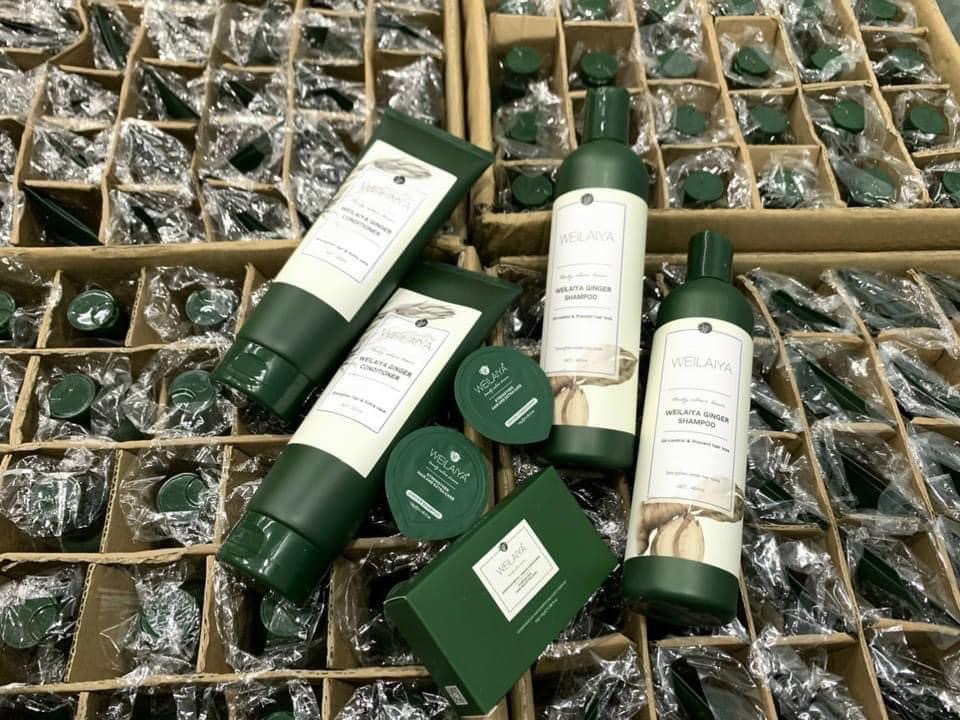 Cặp Gội- Xả Tinh chất Gừng WEILAIYA (Tặng kèm set mini)