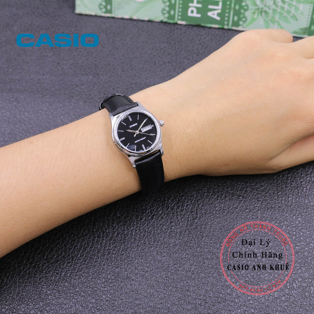 Đồng hồ nữ Casio LTP-V006L-1B2 dây da
