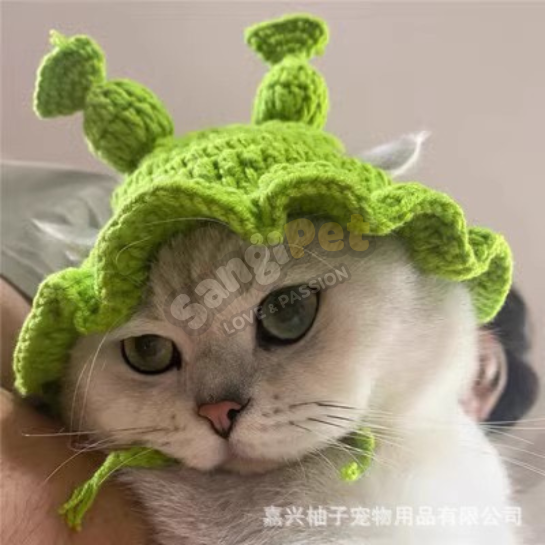 Mũ Cho Mèo Chó, Nón Len (NHIỀU MẪU) Cực Cute Cho Thú Cưng