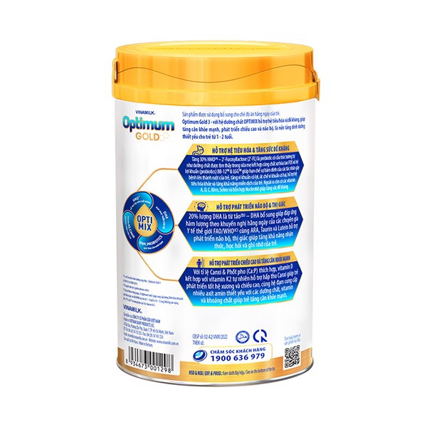 Sữa bột Vinamilk Optimum Gold 3 OPTIMIX 1.45kg Mới
