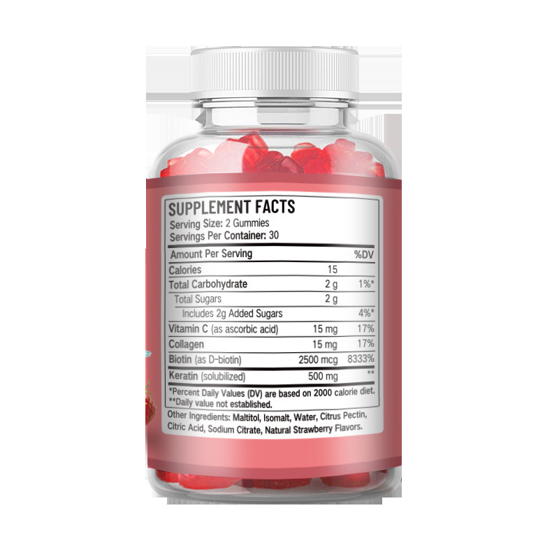 Cross-Border E-Commerce Biotin gummies Biotin Fudge Export Source Manufacturer Dropshipping