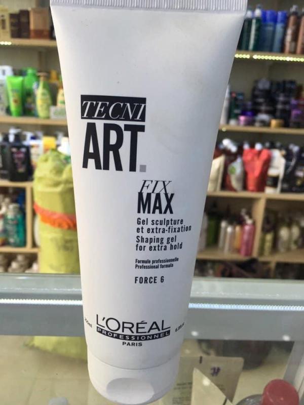 GEL ĐỊNH HÌNH TÓC SIÊU CỨNG LOREAL TECNI.ART FIX MAX 200ML Độ Cứng : 6 giá rẻ