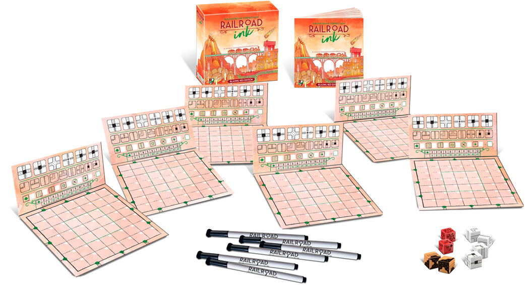 [US] Railroad Ink: Blazing Red Edition - Trò Chơi Board Game