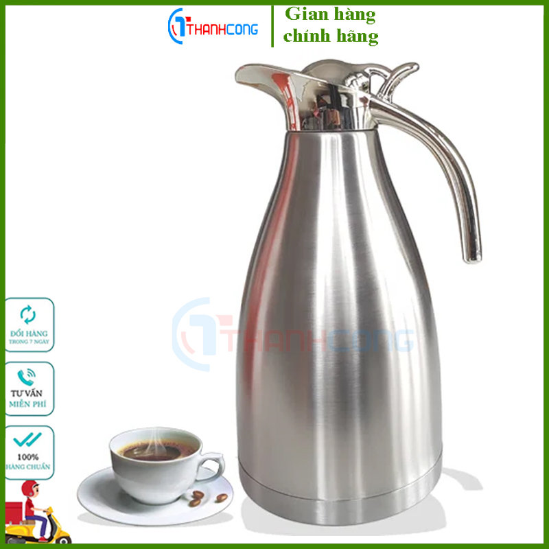 Phích nước giữ nhiệt nóng lạnh mỏ vịt 2 lít, Bình thuỷ - Phích đựng nước, Bình đựng nước Giữ Nhiệt 2 Lít inox 304