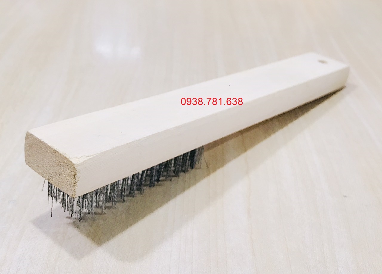 Bàn Chải Cán Gỗ Sợi Cước Thép 514