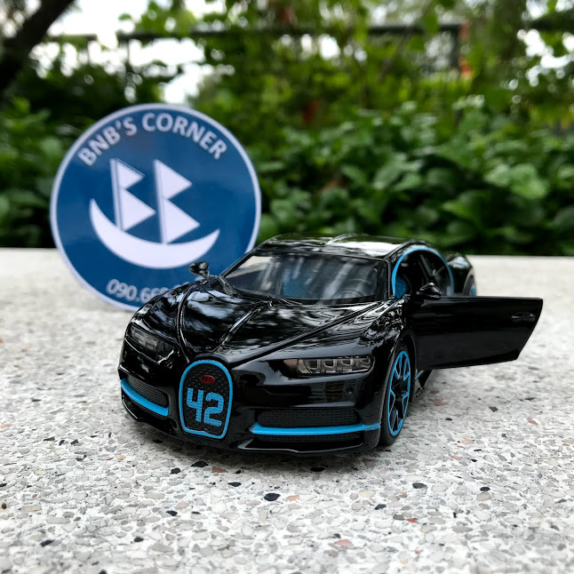 [BNB's Corner] Xe mô hình Bugatti Chiron tỷ lệ 1:32 màu đen