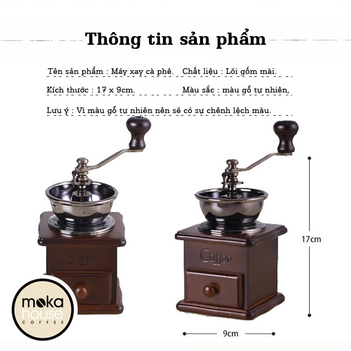 Máy xay cà phê mini kiểu dáng cổ điển !!!