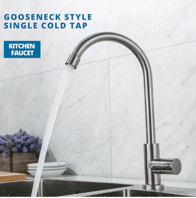 VÒI RỬA CHÉN  LẠNH  INOX 304 INOX MỜ