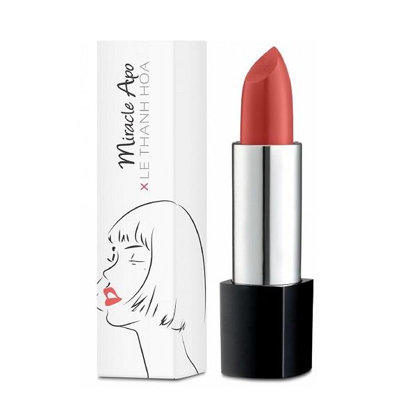 Son Lì Miracle Apo Lipstick Matte x Lê Thanh Hòa - Hồng Đào (4g)