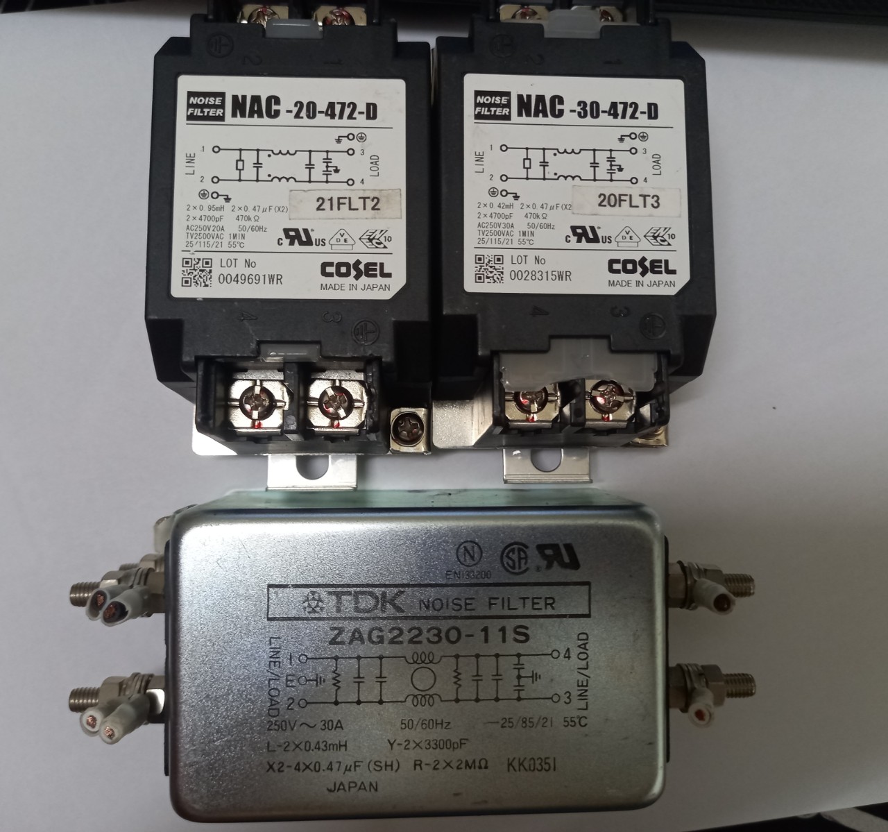 LỌC NGUỒN NHẬT BẢN 6A 10A 30A LẮP 220V