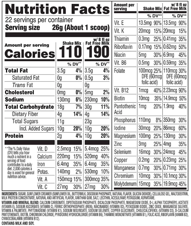 [HCM]Sữa bột Slimfast 572grs (vị sô-cô-la)