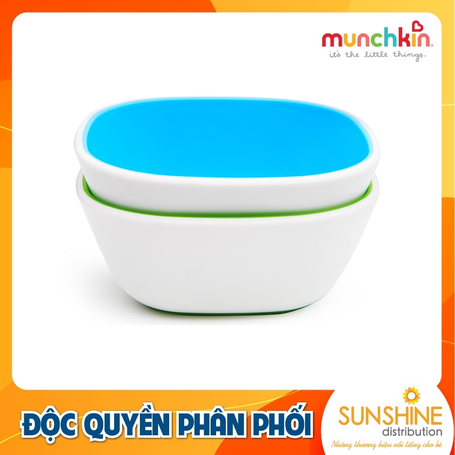 BỘ 2 BÁT CHỐNG TRƯỢT MUNCHKIN (XANH LÁ-XANH LƠ)