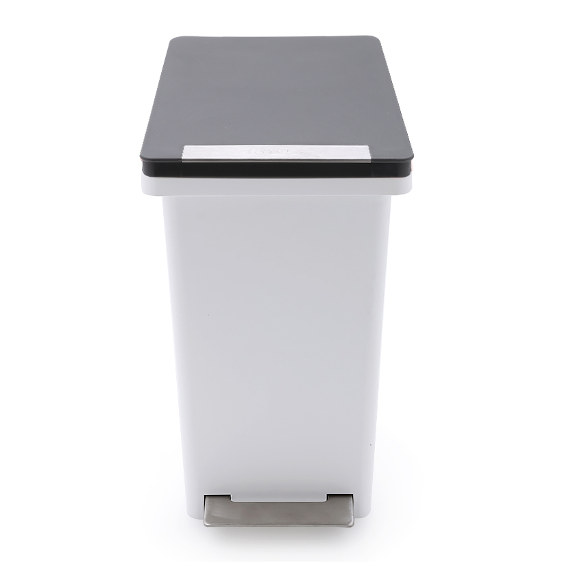 Thùng Rác Fitis Compact Trắng Xám 10 Lít