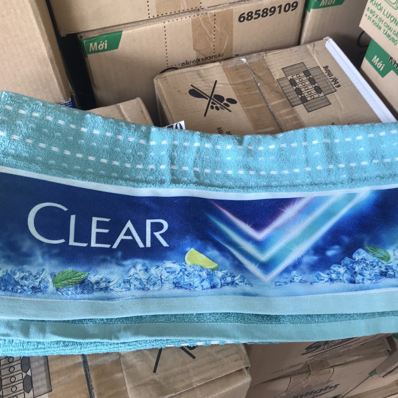Khăn Tắm Clear 50-100cm màu xanh