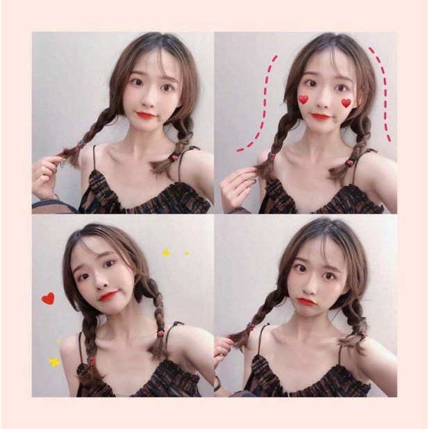 SET 05 DÂY CỘT TÓC HOA QUẢ