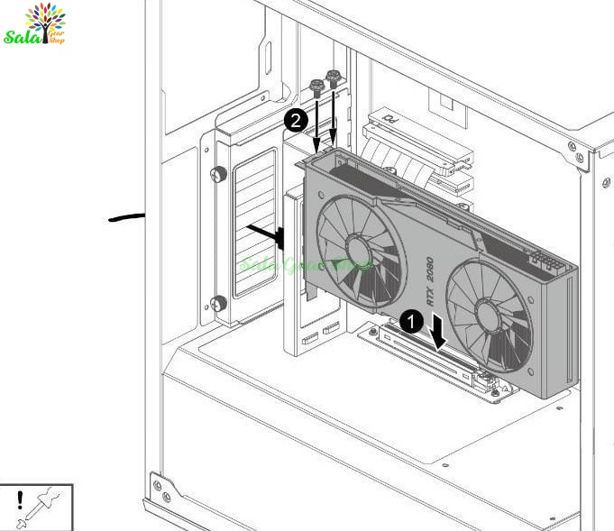 Bộ dựng Card VGA Cooler Master Vertical Graphics Card Holder Kit V2