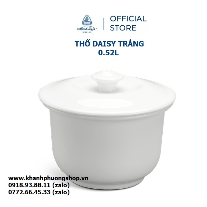 thố chưng tổ yến sứ Minh Long 0.52L (hai chén yến)
