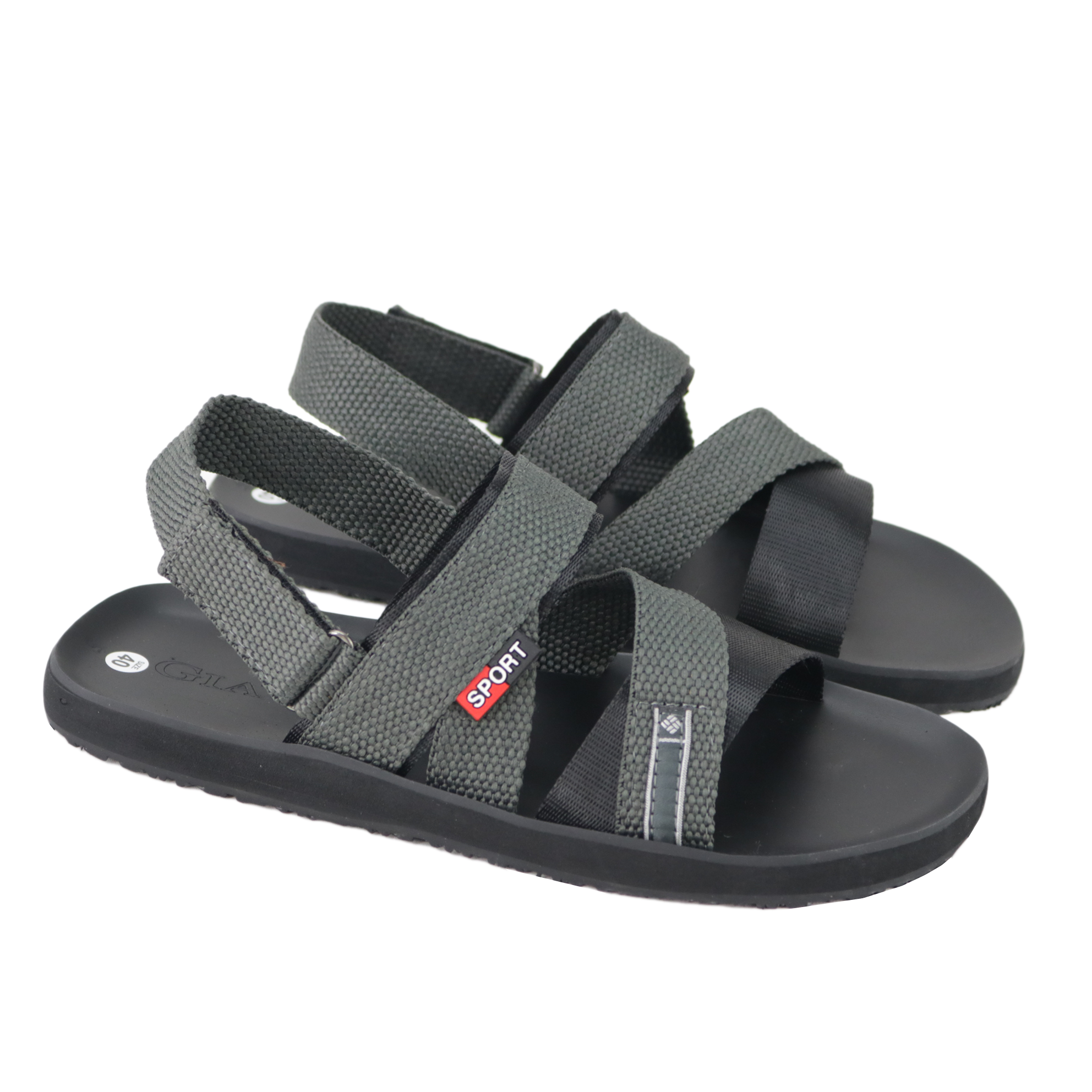 Giày sandal nam Gia Vy quai chéo (Giavy chính hãng SL546, giày quai hậu đế cao su)