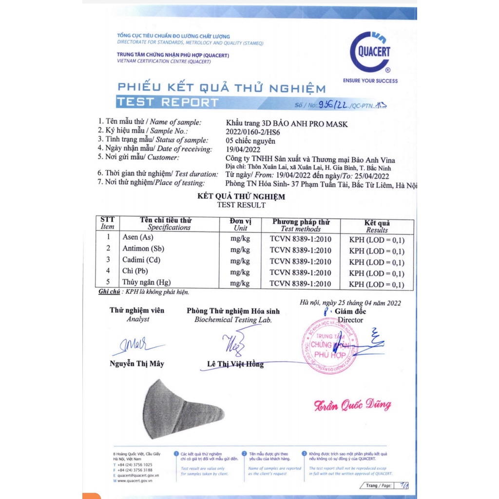 50 chiếc khẩu trang 3D Bảo Anh Pro Mask