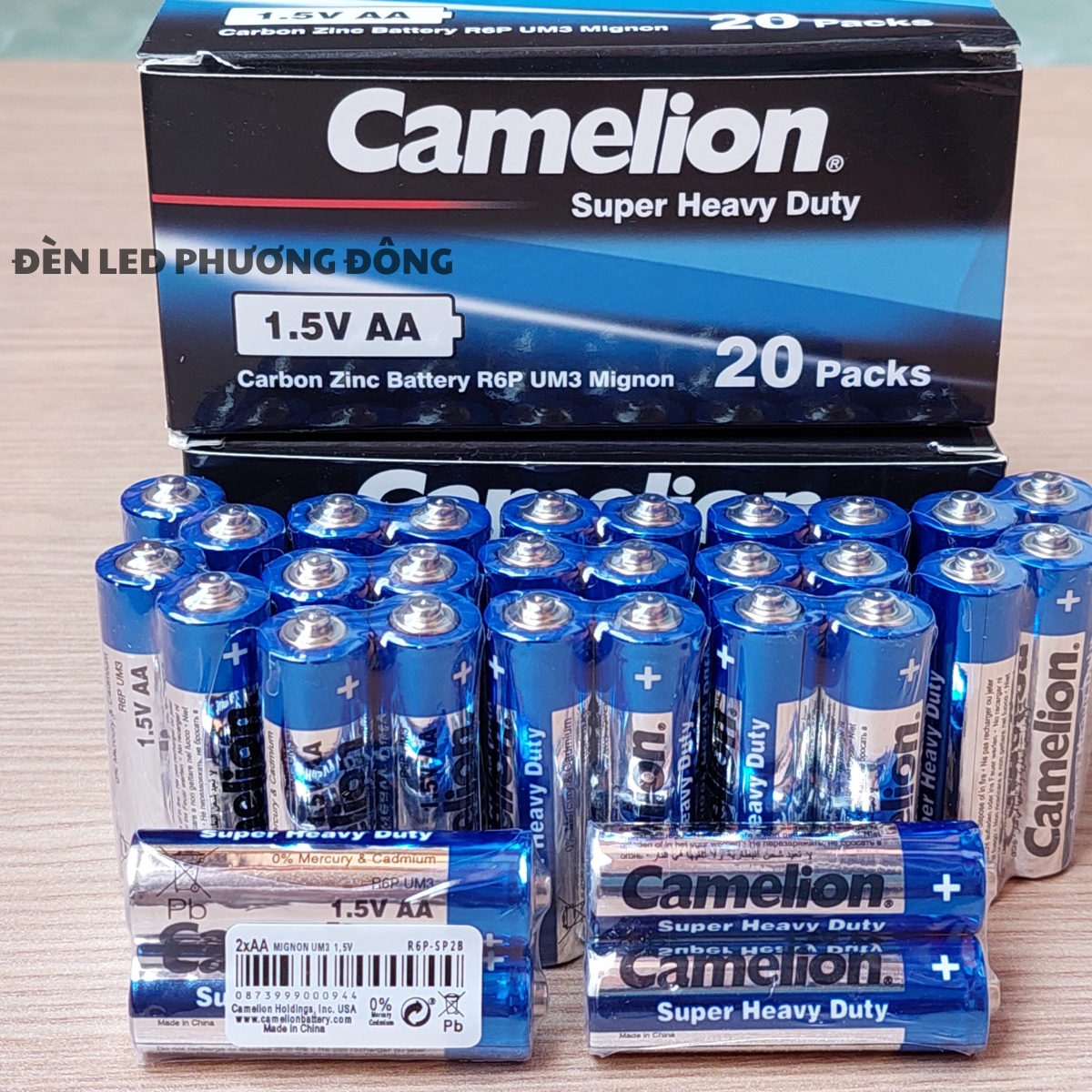 Hộp 40 viên Pin tiểu AA - AAA 1.5V Camelion