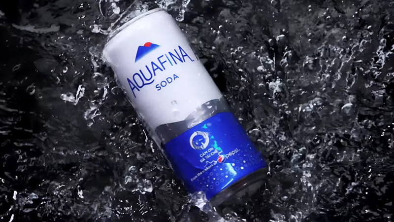 Thùng 24 lon Nước Uống Có Gas Aquafina Soda