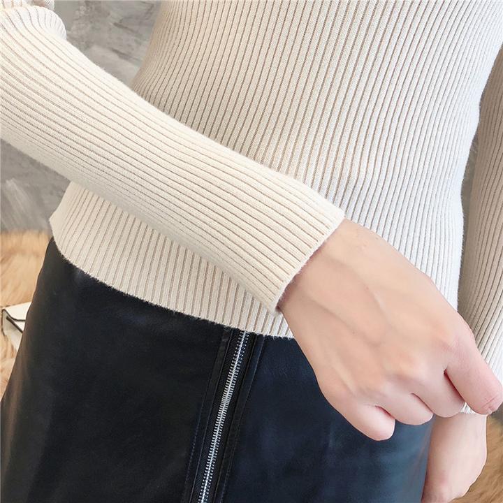 Áo len kín cổ nữ ấm ấp mềm mịn, kiểu dáng basic, co giãn tốt , chất liệu đẹp