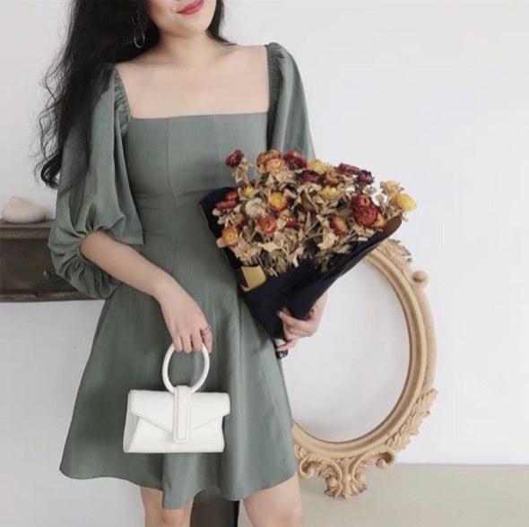#Đầm tay loe cao cấp - HN