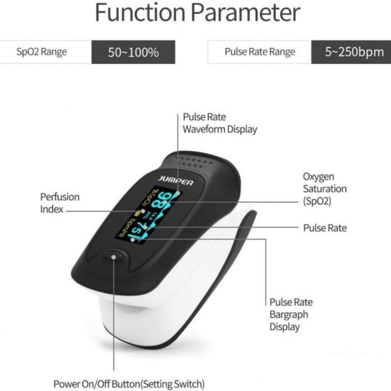 Máy đo nồng độ oxy trong máu JUMPER JPD 500D OLED