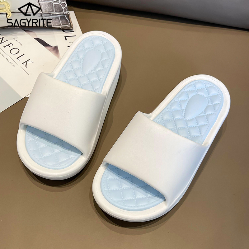 SAGYRITE Women Sandals Korean Jelly Sandals Fish Mouth Thick Sole High
