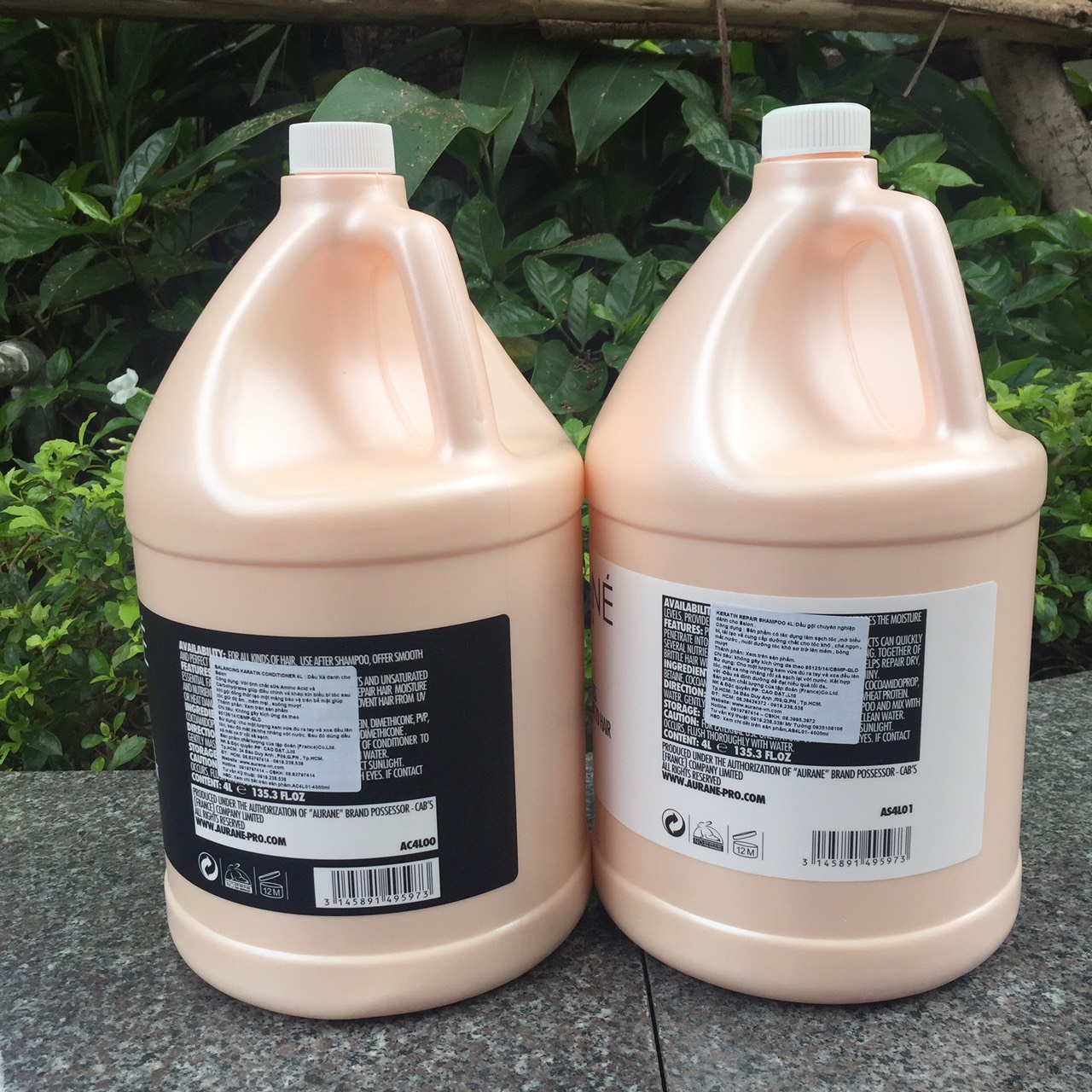 [HCM]Bộ dầu gội xả Aurane Karatin mềm mượt tóc ( 2 x 4000ml )