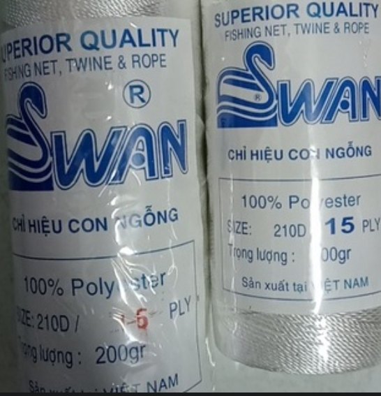 cuộn 100-200gam chỉ dù, chỉ nylon xỏ hạt, dây nhợ thả diều size