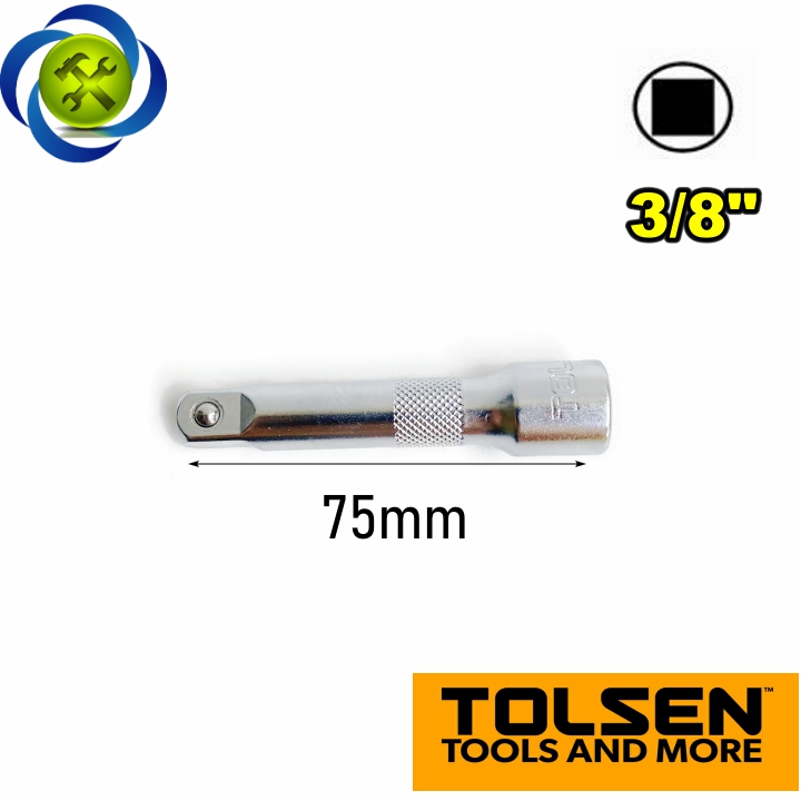 Đầu nối dài 3/8 tolsen 15123 dài 75mm đầu vuông 9.5mm