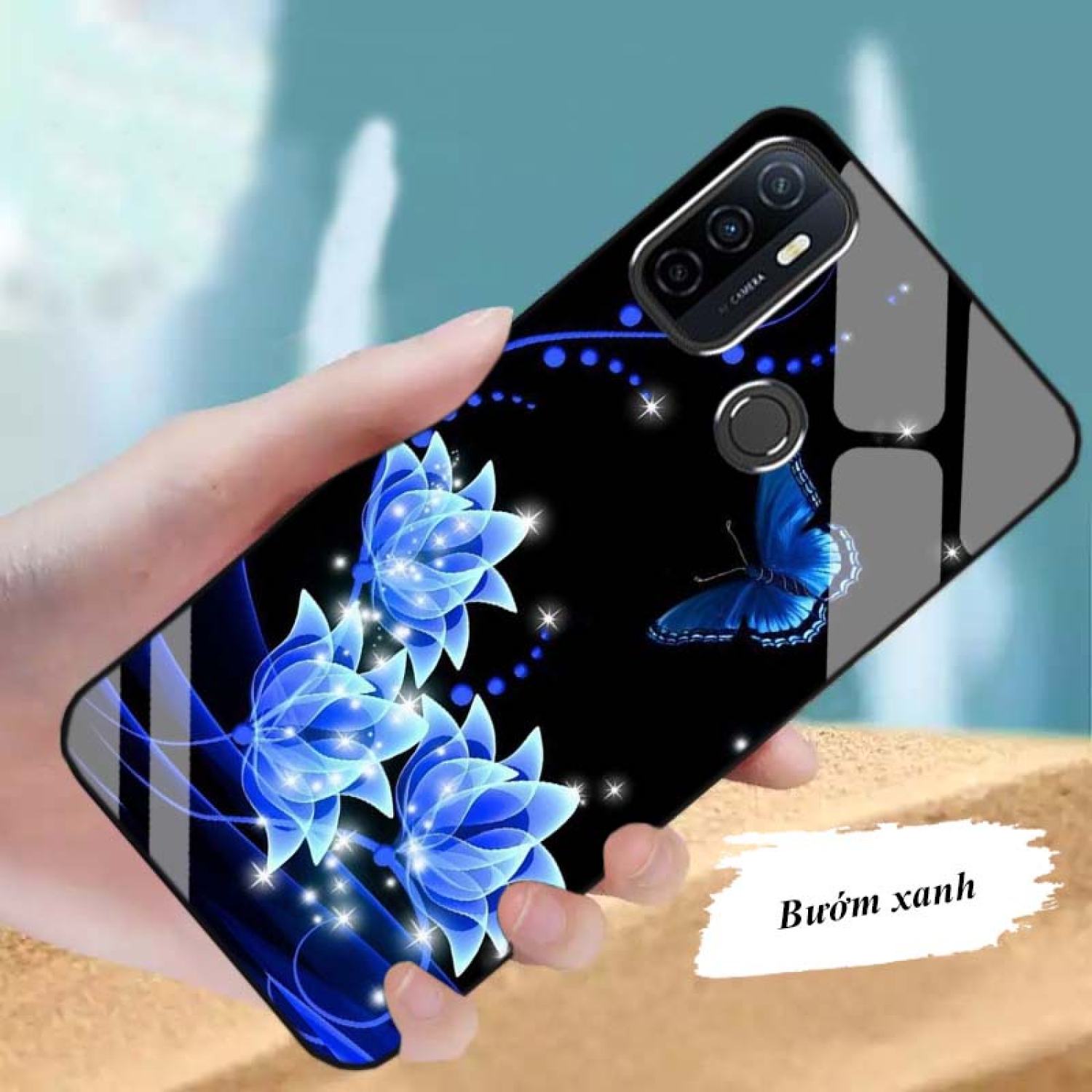 Ốp OPPO A53 Lưng Kính Cường Lực Cao Cấp Mới ƞhất