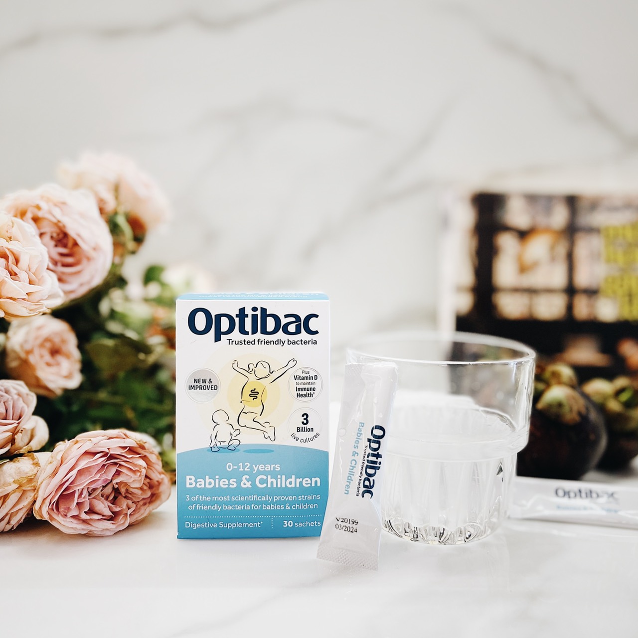 Men vi sinh Optibac hồng mẫu mới - 30 gói