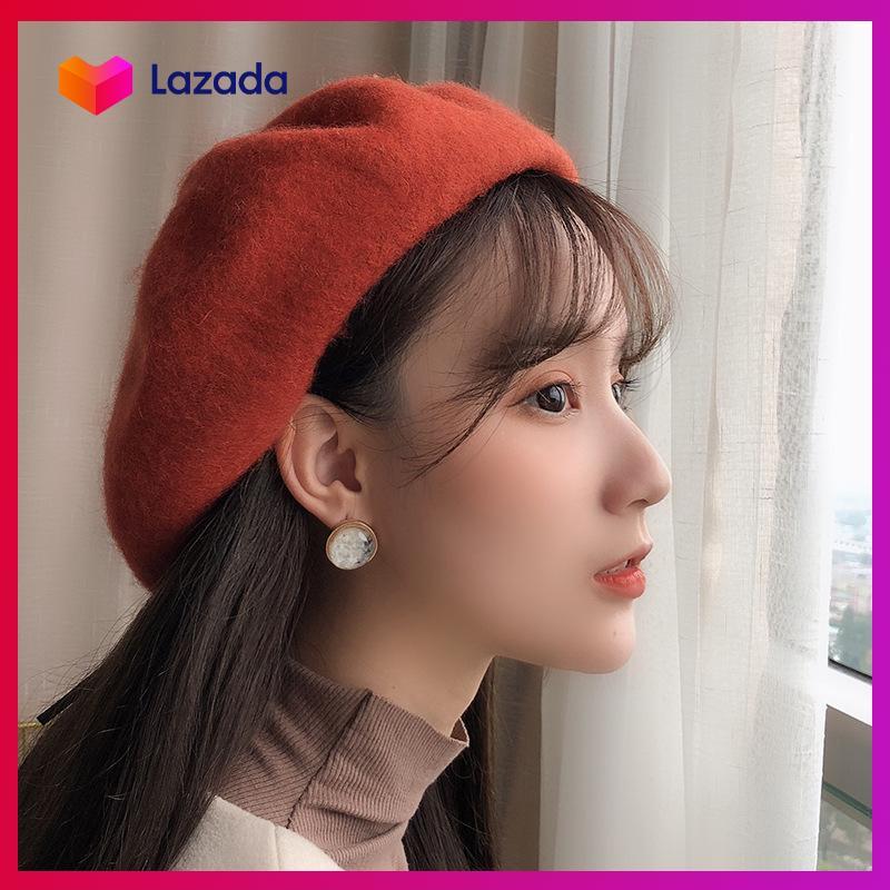 [HCM]Mũ nồi Beret lông cừu CAO CẤP - Nón họa sĩ nữ style HÀN cưng xỉu - KAShop