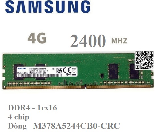 260 Ram PC Máy tính để bàn Samsung 4G DDR4 Bus 2400Mhz 4 Chip dòng M378A5244CB0-CRC