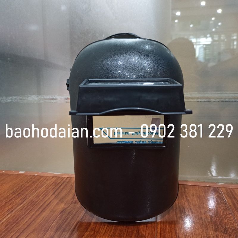 Mặt nạ hàn đội đầu 2 lớp mắt kính trắng và đen Blue Eagle 633P