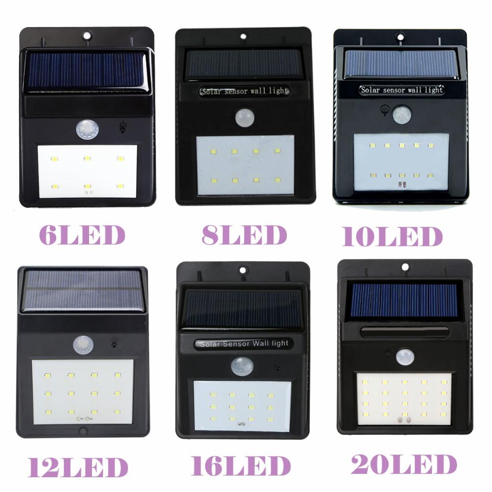 Đèn LED năng lượng mặt trời cảm ứng hồng ngoại VÀ chuyển động solar 20LED (Đen)
