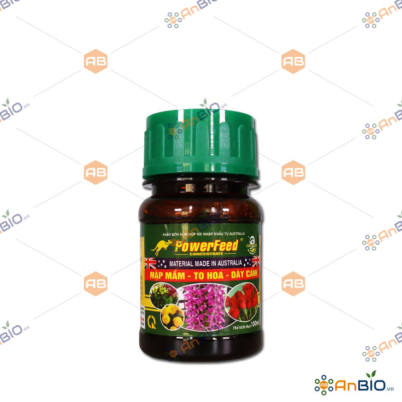 Phân cá hữu cơ powerfeed chai 100ml mập mầm – to hoa – dày cánh - a4.1003