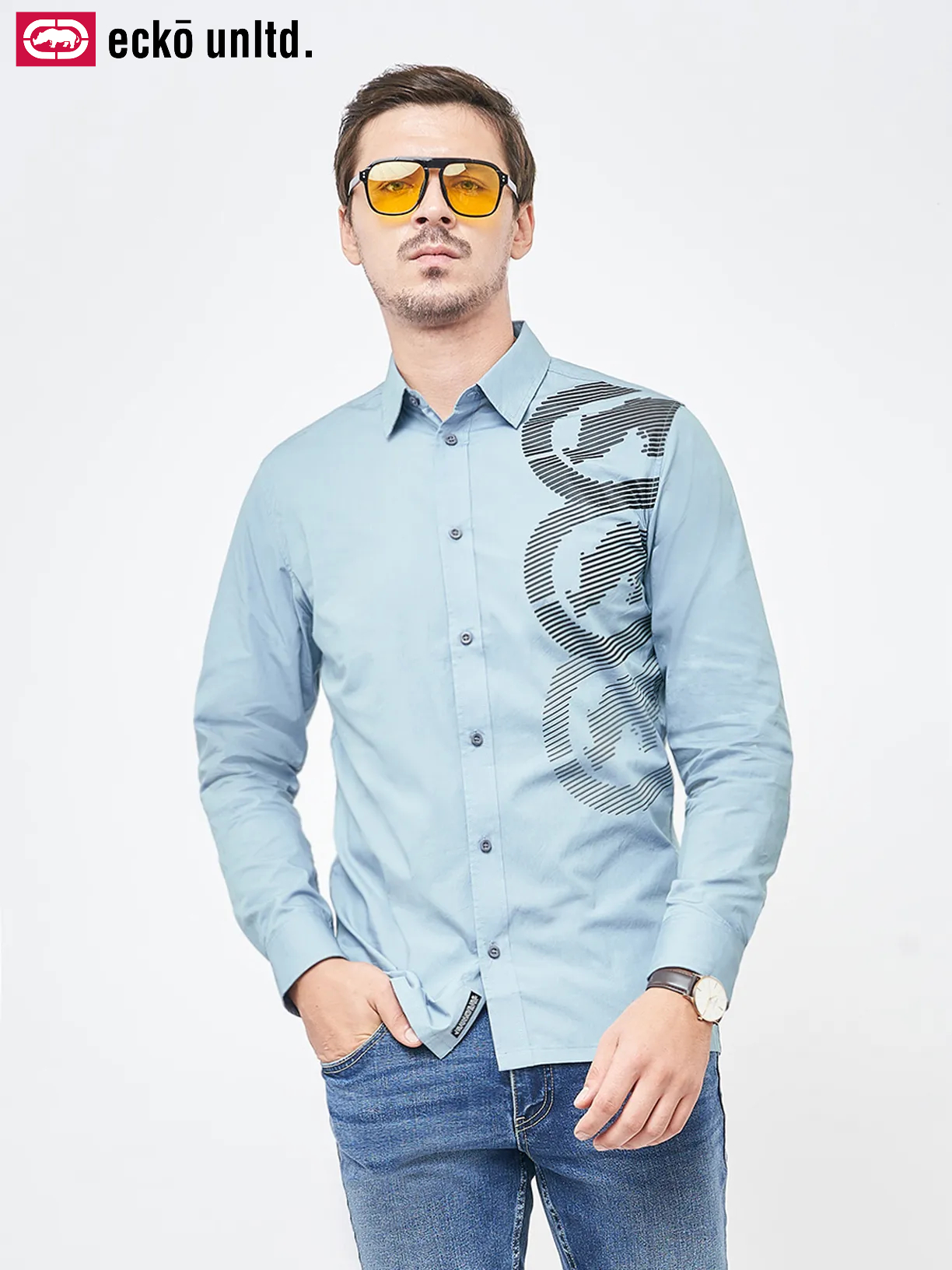 ECKO UNLTD ÁO SƠ MI TAY DÀI MEN OS22-32062