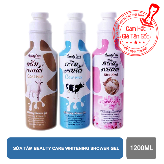 Sữa tắm Beauty Care Bangkok 1200ml chai tròn x1 chai【Kho Thế Giới 】