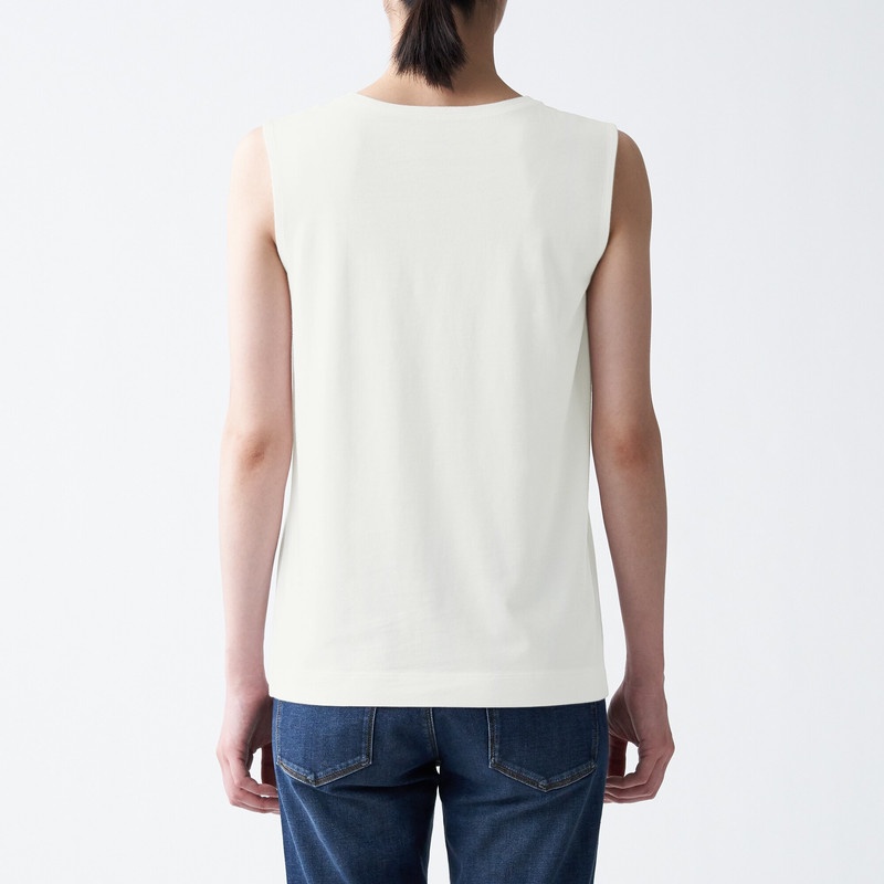 Muji Áo Ba Lỗ Cotton Rayon